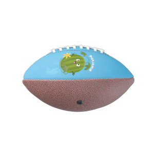 Balón De Fútbol Americano Cute happy smiling watermelon cartoon