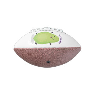 Balón De Fútbol Americano Cute kawaii papaya paw paw cartoon illustration