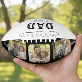 Balón De Fútbol Americano Dad Est 2025 3 Photo