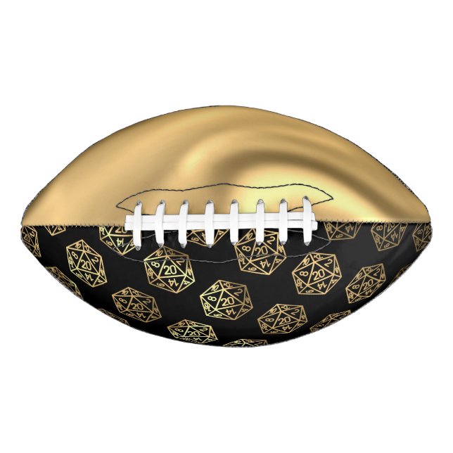 Balón De Fútbol Americano Dados de RPG | Jugador de Mesa Retro de Fantasía D (Anverso)