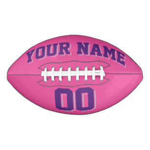 Balón De Fútbol Americano DARK PINK PURPLE AND LIGHT PURPLE Custom Football