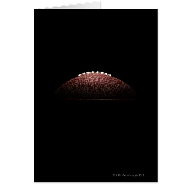 Balón de fútbol americano de fondo negro (Frente)