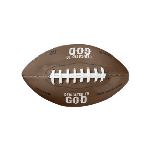 BALÓN DE FÚTBOL AMERICANO DEDICADO AL TEXTO BLANCO DEL PERSONALIZABLE GUAY D