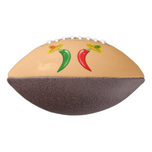 Balón De Fútbol Americano Día de los Muertos Chilis Mexicanos