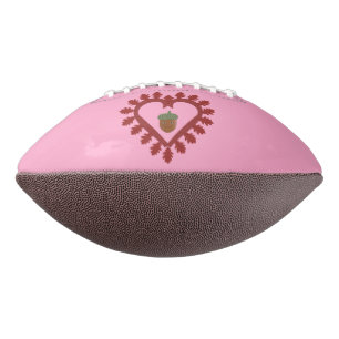 Balón De Fútbol Americano Día de San Valentín Love Heart Acorn