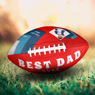 Balón De Fútbol Americano Día del mejor padre de fotografía geométrica moder