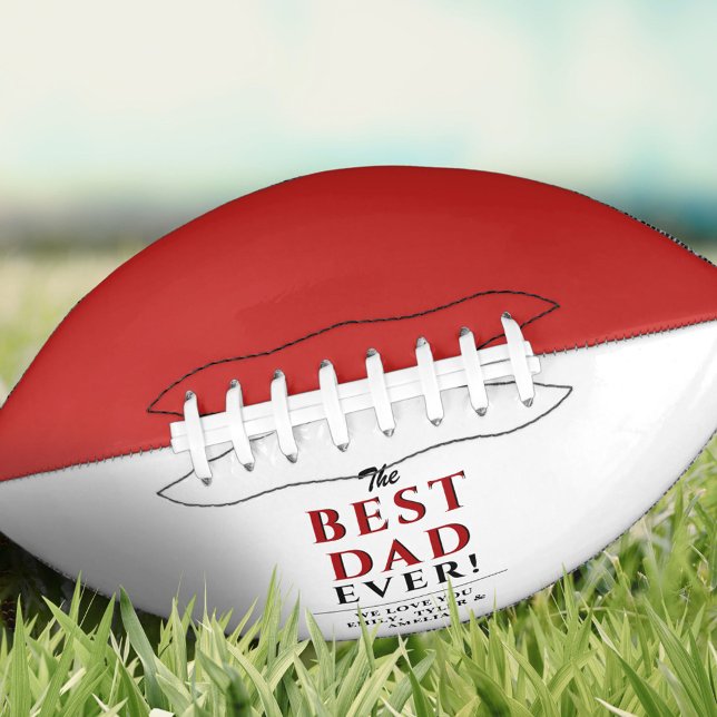 Balón De Fútbol Americano Día del mejor padre moderno (Subido por el creador)