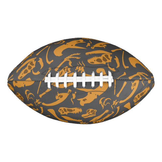 Balón De Fútbol Americano Dinosaur Bones (Grey) (Anverso)