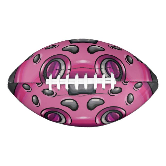 Balón De Fútbol Americano Diseño de Chica Gamer (Anverso)