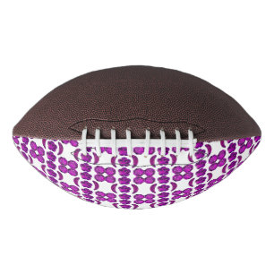 Balón De Fútbol Americano Diseño de Diamante Púrpura