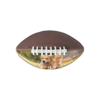Balón De Fútbol Americano Diseño de fútbol con perro lindo y juguetón