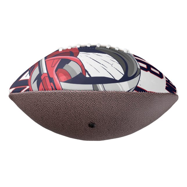 Balón De Fútbol Americano Diseño de juegos con auriculares (Girado 270)