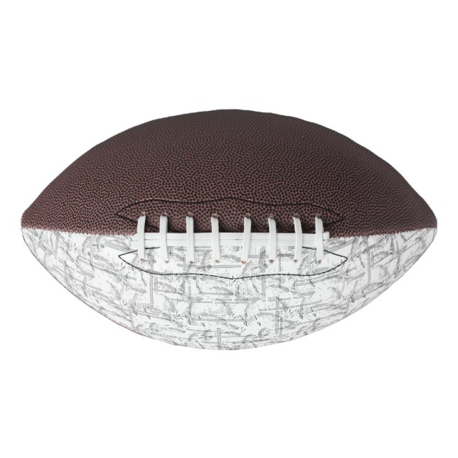 Balón De Fútbol Americano Diseño de lenguaje Veintitrés (Anverso)