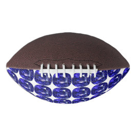 Balón De Fútbol Americano Diseño de patrones de zafiro azul