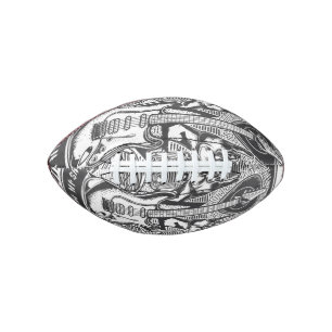 Balón De Fútbol Americano Diseño de rock de guitarra