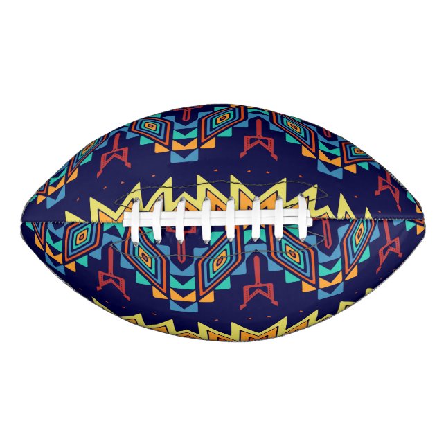 Balón De Fútbol Americano Diseño tribal abstracto (Anverso)