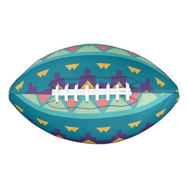 Balón De Fútbol Americano Diseño tribal Pastel (Anverso)