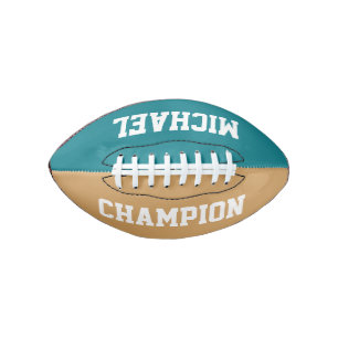 Balón De Fútbol Americano DIY - Añade tus únicas palabras y colores de fondo