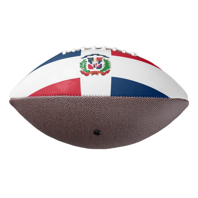 Balón De Fútbol Americano Dominican Republic flag Football (Girado 270)