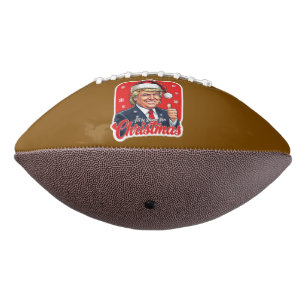 Balón De Fútbol Americano Donald Trump Navidades Santa Claus Art
