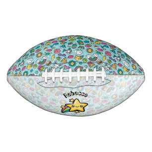 Balón De Fútbol Americano Doodles totalmente curados