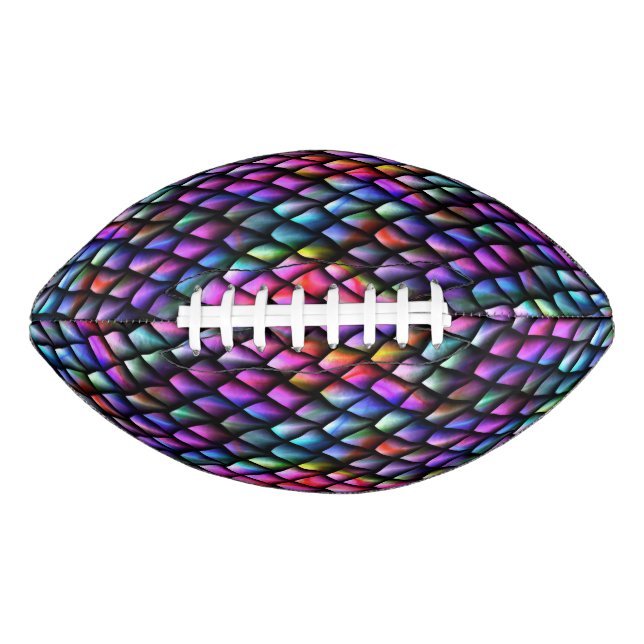 Balón De Fútbol Americano Dragón arco iris escala el fútbol (Anverso)