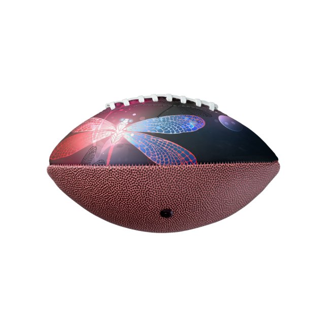 Balón De Fútbol Americano Dragón rojo (Girado 270)