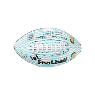 Balón De Fútbol Americano El 1r fútbol del bebé de encargo de la foto