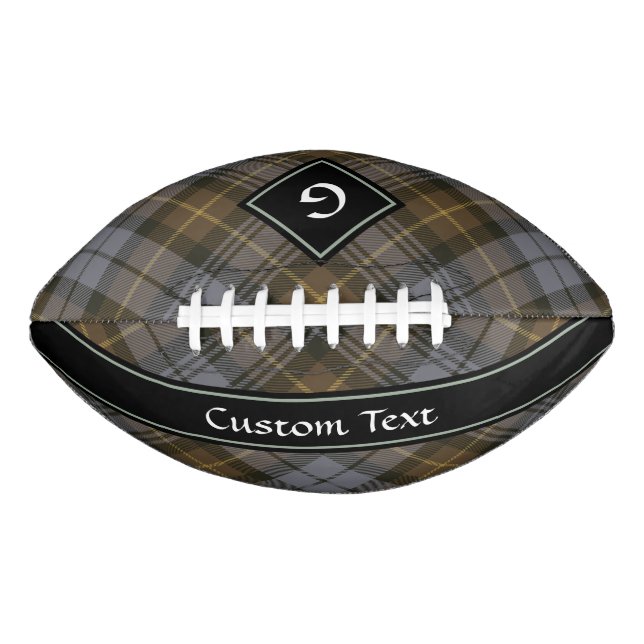 Balón De Fútbol Americano El clan Gordon Weathered Tartan (Anverso)
