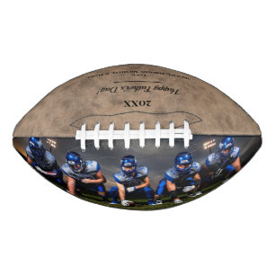 Balón De Fútbol Americano El Día del Padre Rústico Vintage