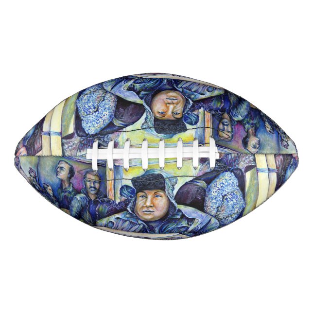 Balón De Fútbol Americano Él Escuchó, Lo Que Vi (Anverso)