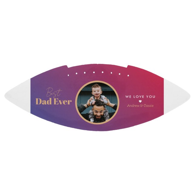 Balón De Fútbol Americano El mejor padre de la historia (Paneles)