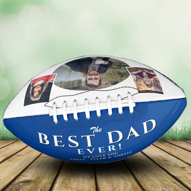 Balón De Fútbol Americano El mejor padre moderno 3 Collage de fotos Fútbol (Subido por el creador)