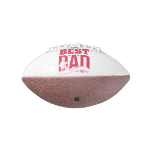 Balón De Fútbol Americano El Mejor Papá del Mundo – Silueta de Padre e Hijo
