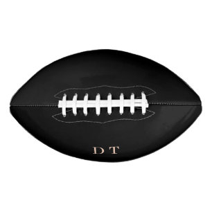 Balón De Fútbol Americano Elegante Ejecutivo DT Monograma Oro Presidencial