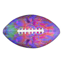 Balón De Fútbol Americano Elegante Flor de Dalia Decorativa Psicodélica