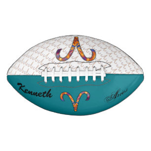 Balón De Fútbol Americano Elemento de símbolo Aries Zodiac por Kenneth Yonci