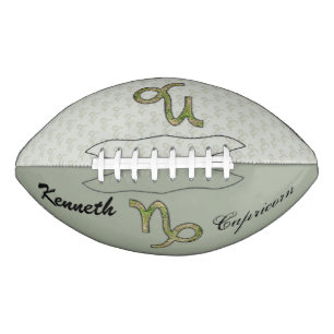 Balón De Fútbol Americano Elemento de símbolo Zodiac de Capricornio por K Yo