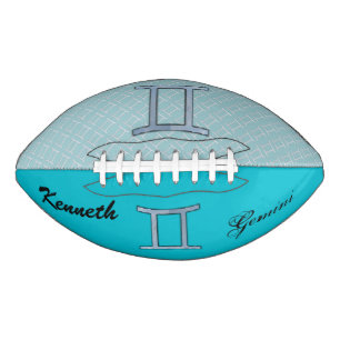 Balón De Fútbol Americano Elemento de símbolo zodiaco de Gemini por Kenneth
