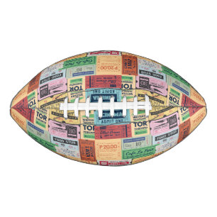Balón De Fútbol Americano Entradas de cenima rústicas vintage modernas única