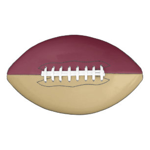 Balón De Fútbol Americano Equipo deportivo universitario Colores Garnet/Oro 