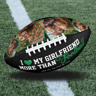 Balón De Fútbol Americano Es gracioso que amo a mi novia por foto