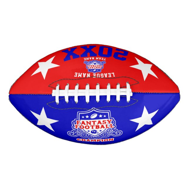Balón De Fútbol Americano Escudo de Fantasía (Anverso)