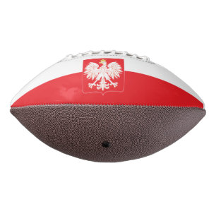 Balón De Fútbol Americano Escudo rojo de águila polaca