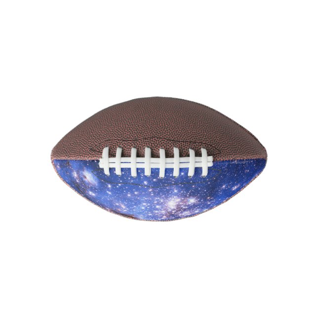 Balón De Fútbol Americano Estrellas Embriónicas azules caídas (Anverso)