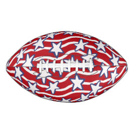 Balón De Fútbol Americano Estrellas y franjas en flujo de Estados Unidos