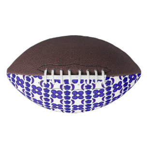 Balón De Fútbol Americano Estructura de arte de la gema azul