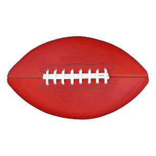 Balón De Fútbol Americano estructura de cuero, rojo