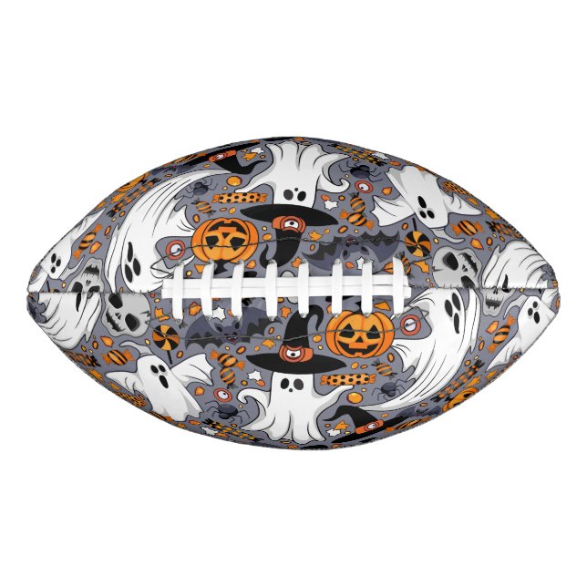 Balón De Fútbol Americano Fantasmas fantasmagóricos y adorables monstruos ad (Anverso)