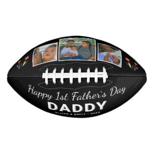 Balón De Fútbol Americano Feliz Día del Padre Papá Keepsake 3 Foto